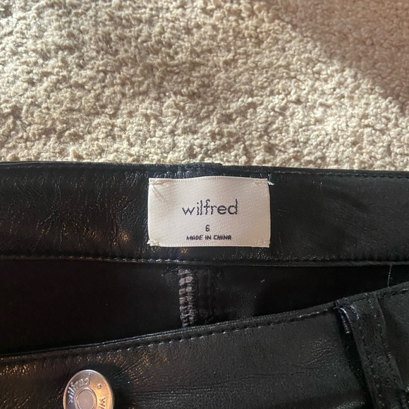 Aritzia Wilfred faux leather pants - Picture 4 of 6